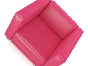 red leather armchair 3D Model