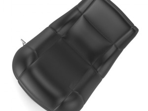 black leather swivel chair 3D Model