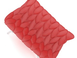 red modern sofa 3D 모델