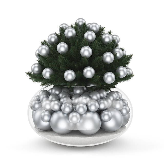 christmas table decoration 1 Modelo 3D .c4d .max .obj .3ds .fbx .stl .blend 