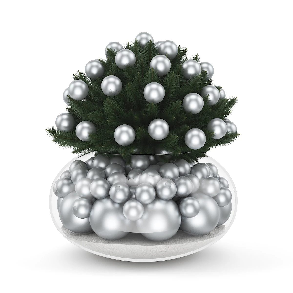 christmas table decoration 1 3D Model .c4d .max .obj .3ds .fbx .stl .blend