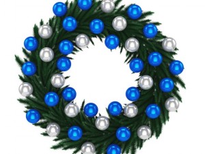 christmas wreath 1 3D Model