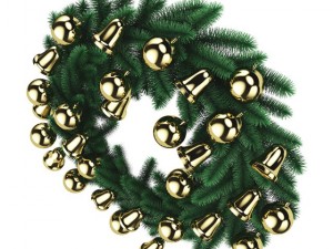 christmas wreath 2 Modelo 3D