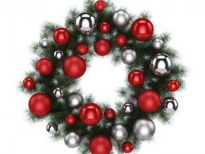 christmas wreath 3 3D मॉडल