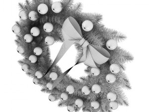 christmas wreath 4 3Dモデル