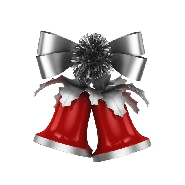 christmas bells 3Dモデル .c4d .max .obj .3ds .fbx .stl .blend 