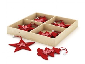 box of christmas decorations 2 3Dモデル