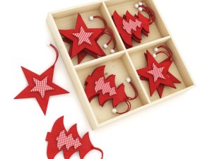 box of christmas decorations 2 Model 3D