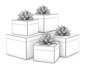 christmas presents 4 3D Model