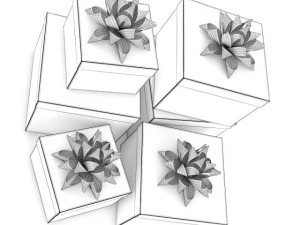christmas presents 4 3D Model