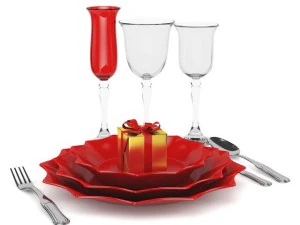 christmas dining set 3D Model