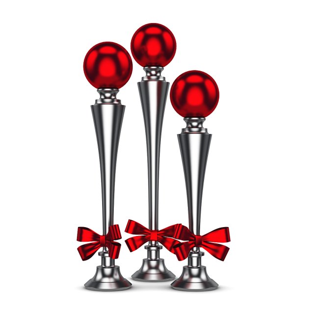 christmas table decoration 5 3D Модель .c4d .max .obj .3ds .fbx .stl .blend