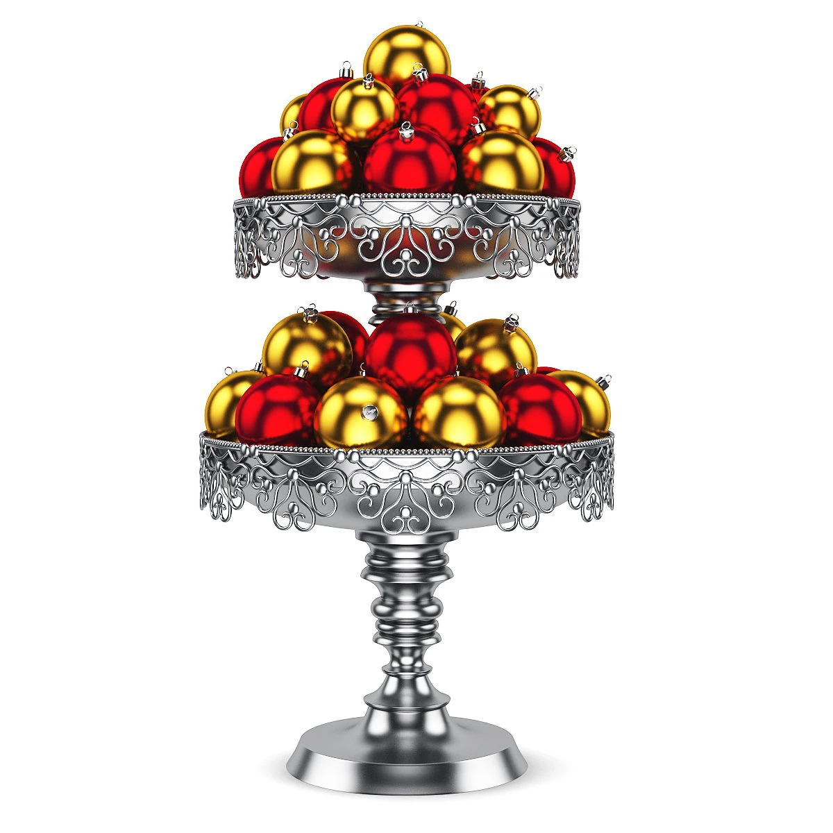 christmas table decoration 4 3D Model .c4d .max .obj .3ds .fbx .stl .blend 