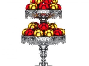 christmas table decoration 4 3D Model