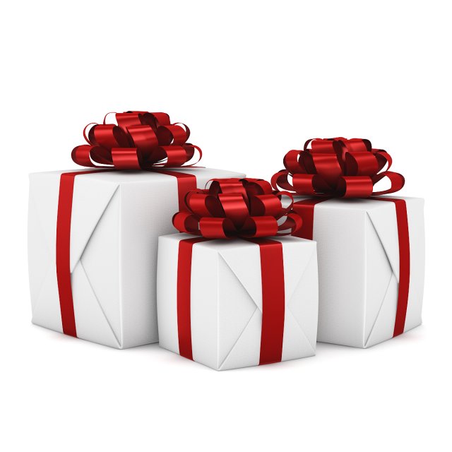 christmas presents 2 3D 模型 .c4d .max .obj .3ds .fbx .stl .blend 