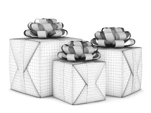 christmas presents 2 3D Model