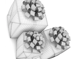 christmas presents 2 3D Model