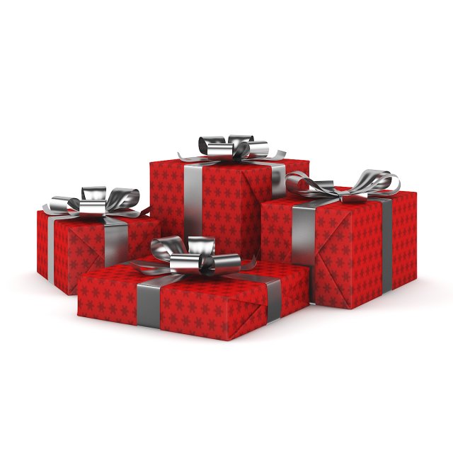 christmas presents 1 Modelo 3D .c4d .max .obj .3ds .fbx .stl .blend 