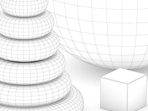 ball and blocks toys 3D Model