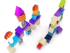 wooden blocks Model 3D