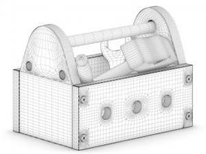 tools box toy 3D 模型