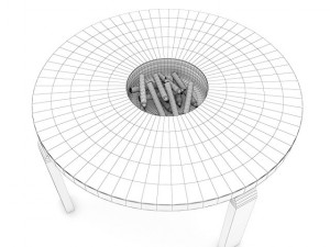 chalkboard table Modelo 3D