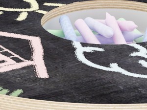 chalkboard table Modelo 3D