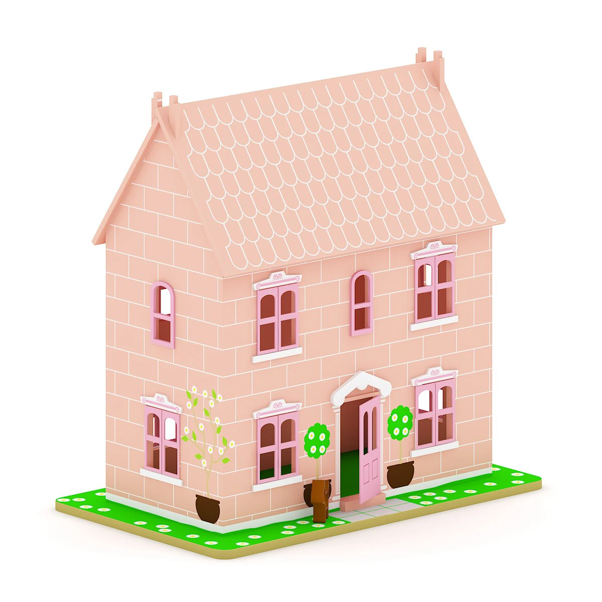 кукольный домик 3D Модель .c4d .max .obj .3ds .fbx .stl .blend 