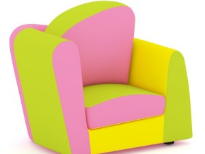 colorful armchair 3D Model