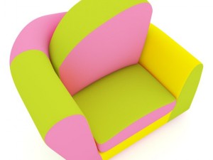 colorful armchair 3D Model