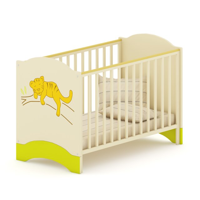 baby cot 3D Модель .c4d .max .obj .3ds .fbx .stl .blend 