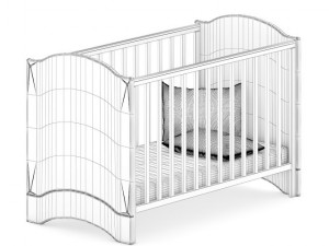 baby cot 3D Модель