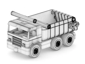 грузовик игрушка 3D Модель