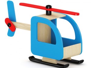 wooden helicopter toy Modelo 3D