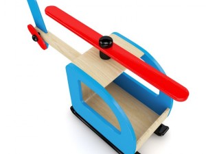 wooden helicopter toy Modèle 3D