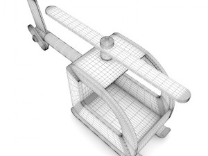wooden helicopter toy Modèle 3D