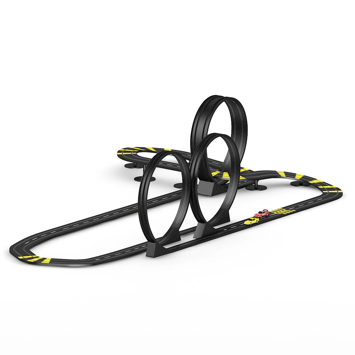racing track toy 3D Model .c4d .max .obj .3ds .fbx .stl .blend 