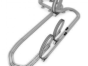 racing track toy Modello 3D