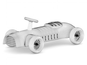 red car toy Modèle 3D