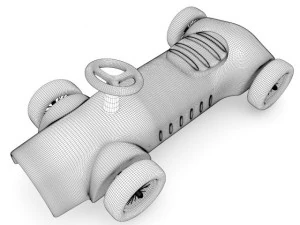 red car toy 3D Model