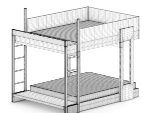 bunk bed 3D Model