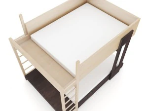 बंक बिस्तर 3D मॉडल