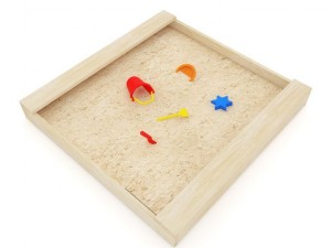 wooden sandpit 3D-Modell