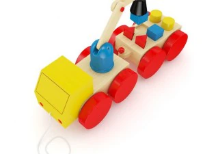 wooden car toy 3D Model
