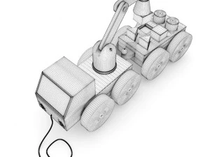 wooden car toy 3D Model