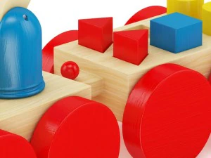 wooden car toy 3D Model