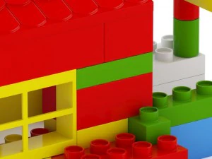 игрушка из пластиковых блоков 3D Модель