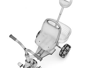kids tricycle 3D Model