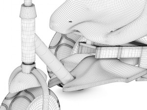 kids tricycle 3D Модель