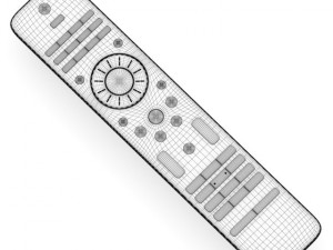 tv remote control 2 3D Model